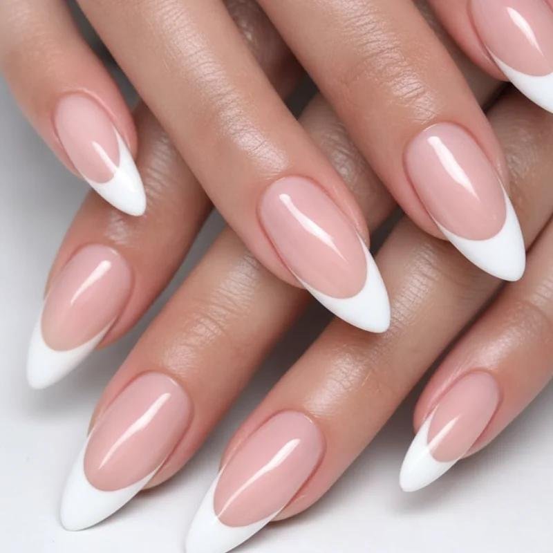 French Tip Acrylic Nails