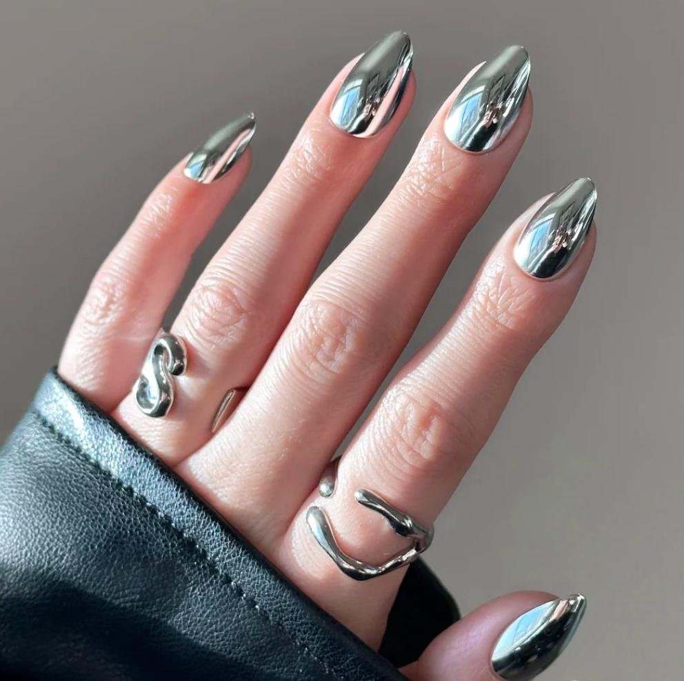 Chrome and Metallic Nails
