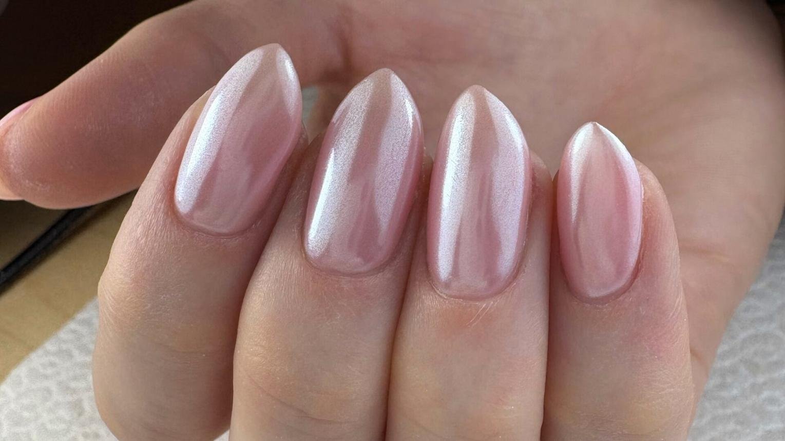Chrome Builder Gel Nails