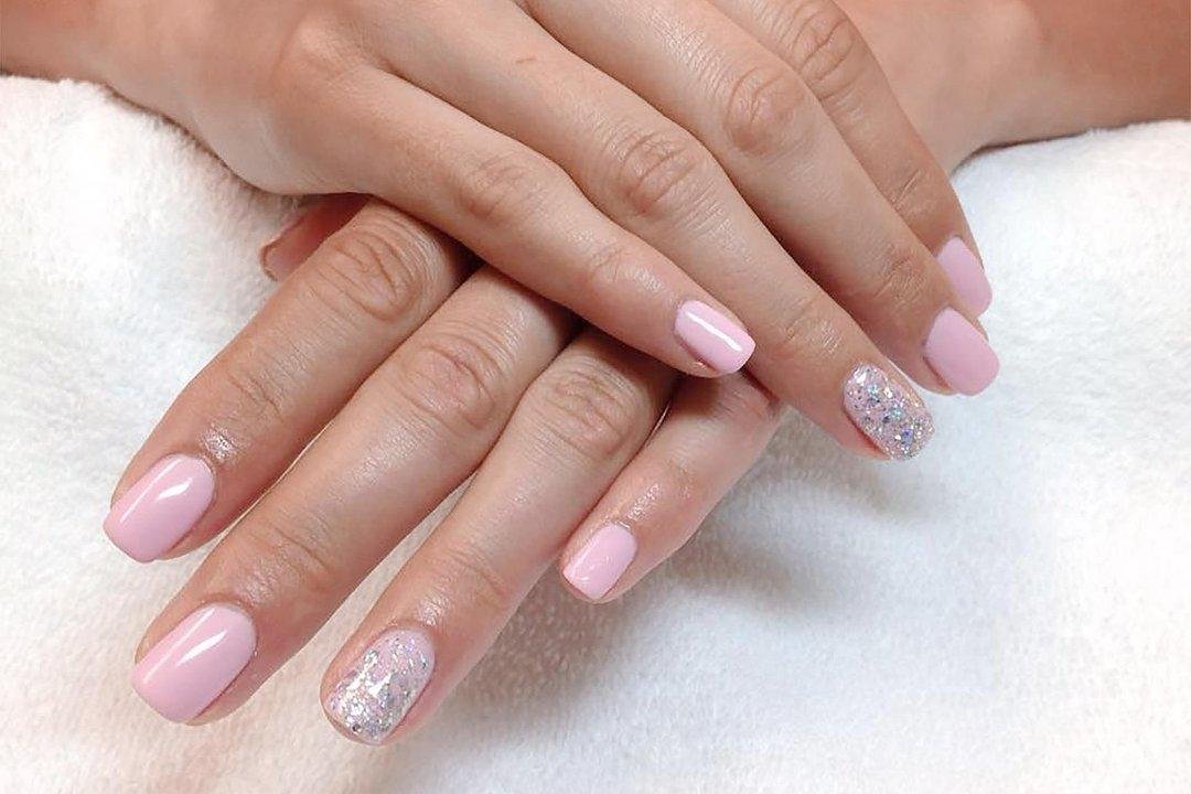 Glitter Builder Gel Nails