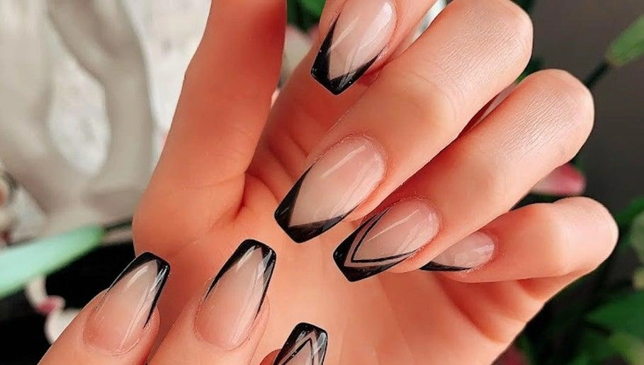 Angled Almond French Tips