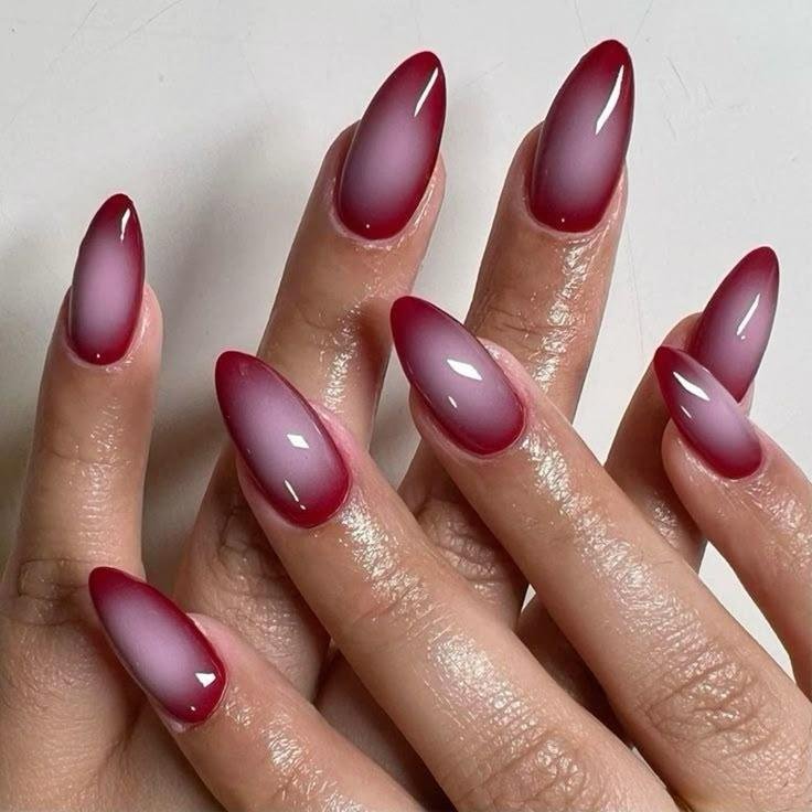 Burgundy Aura Nails-Burgundy Nail Designs