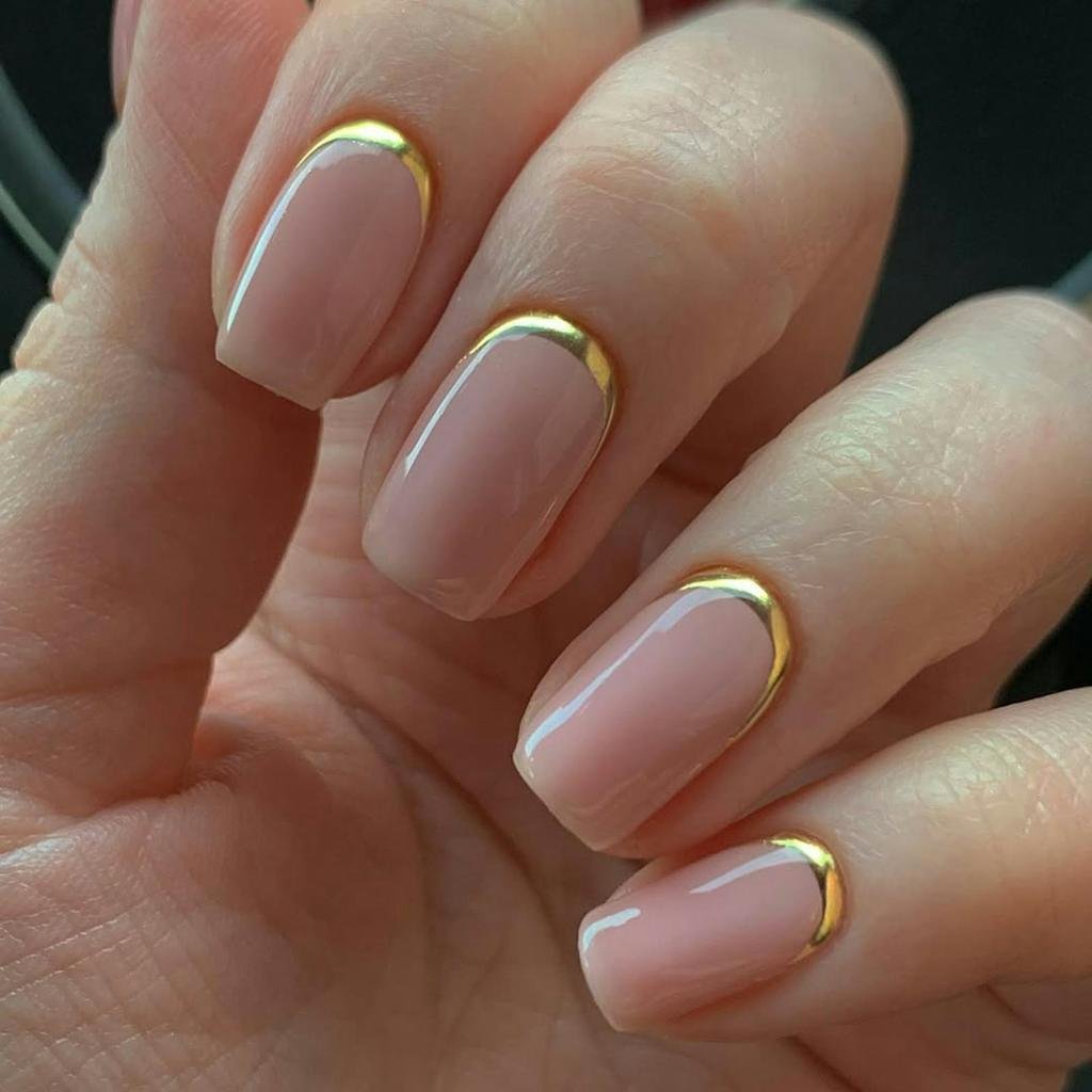 Reverse French Manicure
