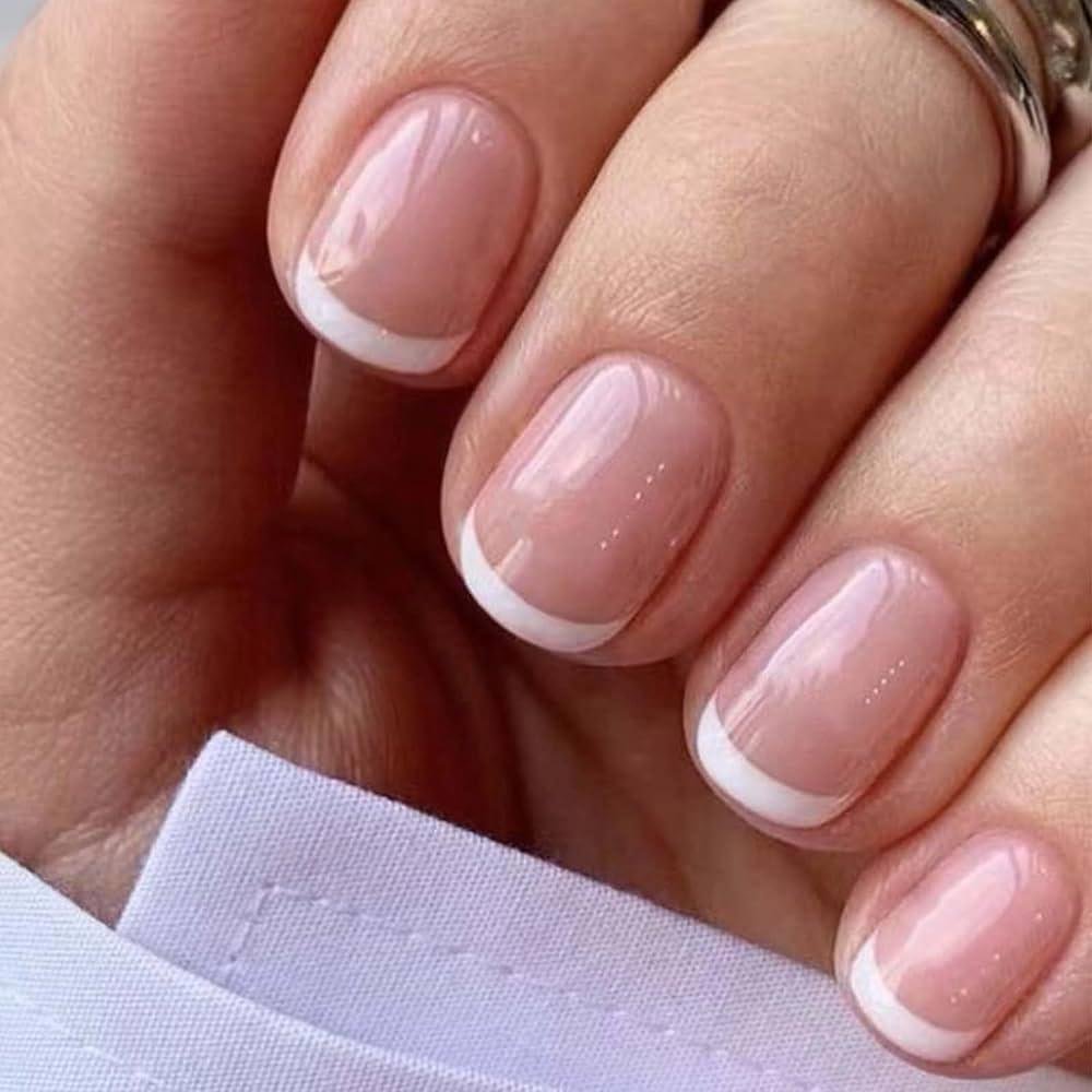 Classic White French Tips