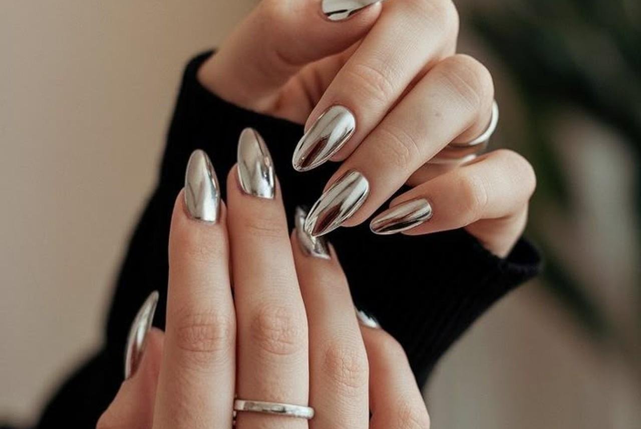 Chrome Acrylic Nails