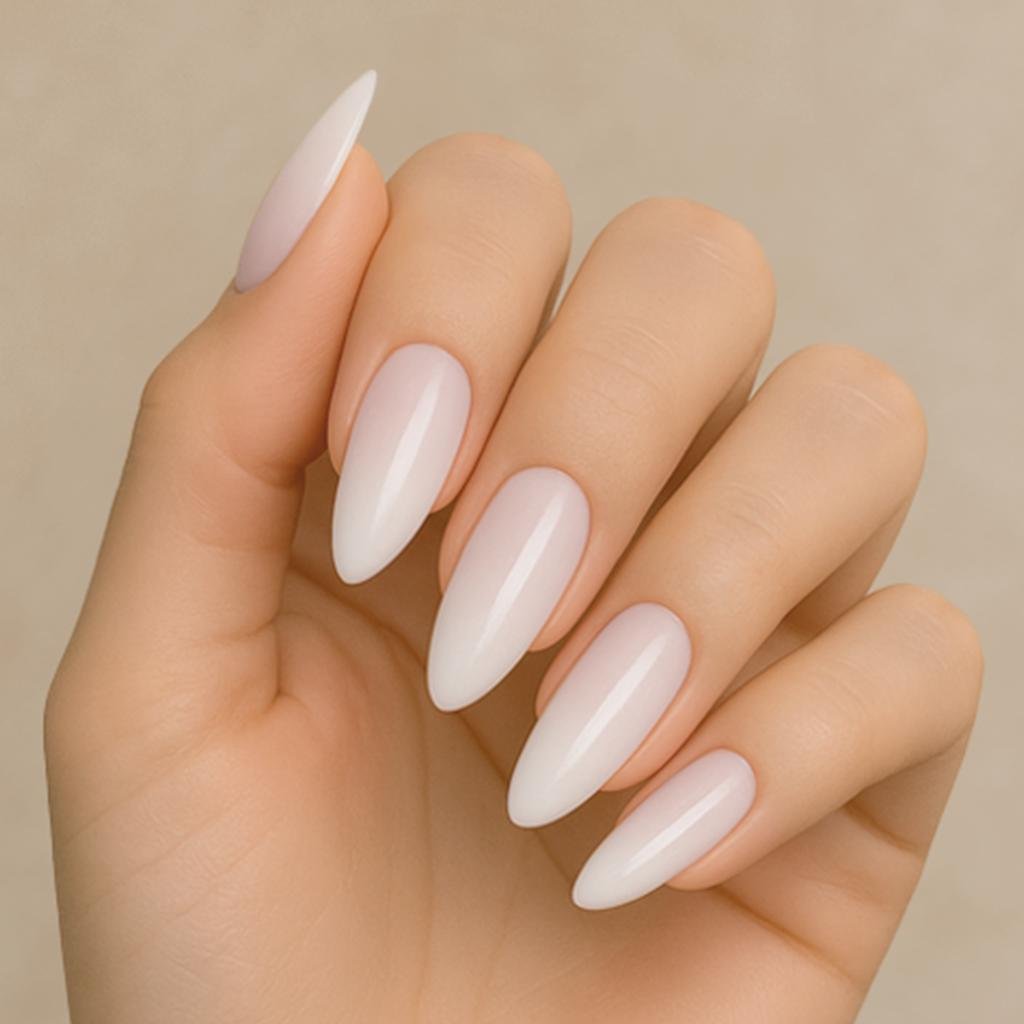 Milky White Builder Gel Nails