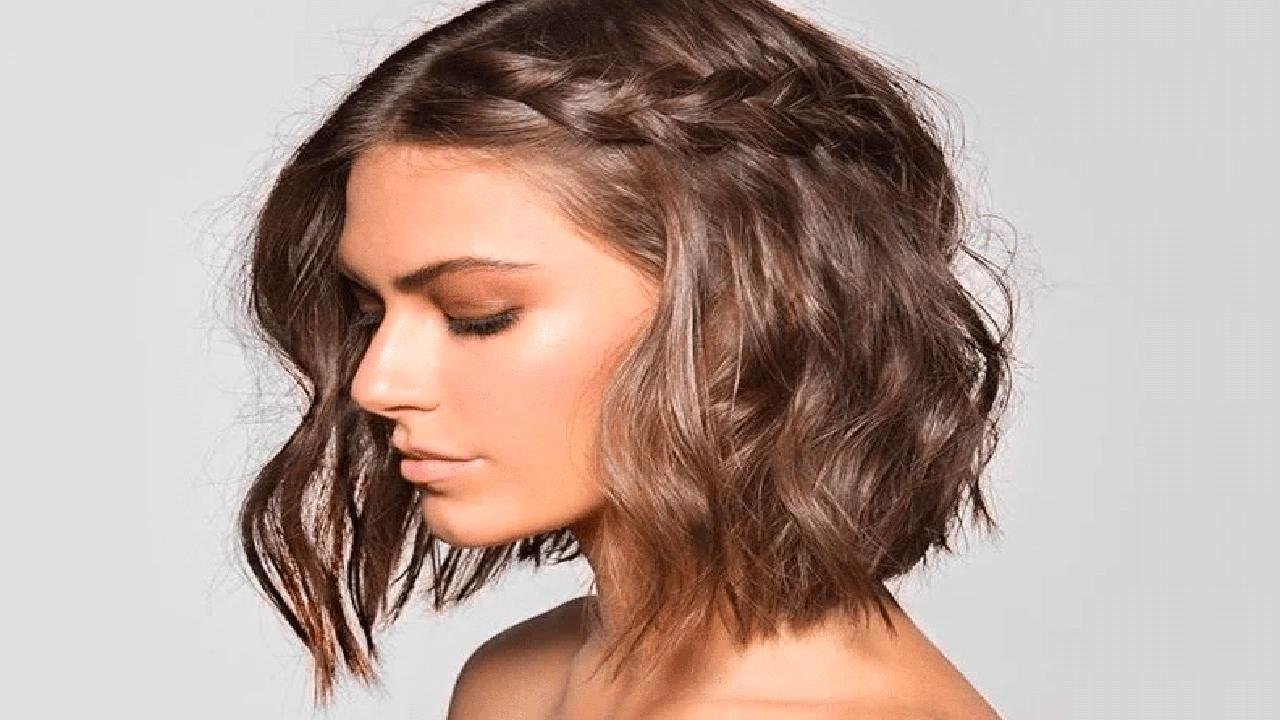 Short Hair with a Side Braid