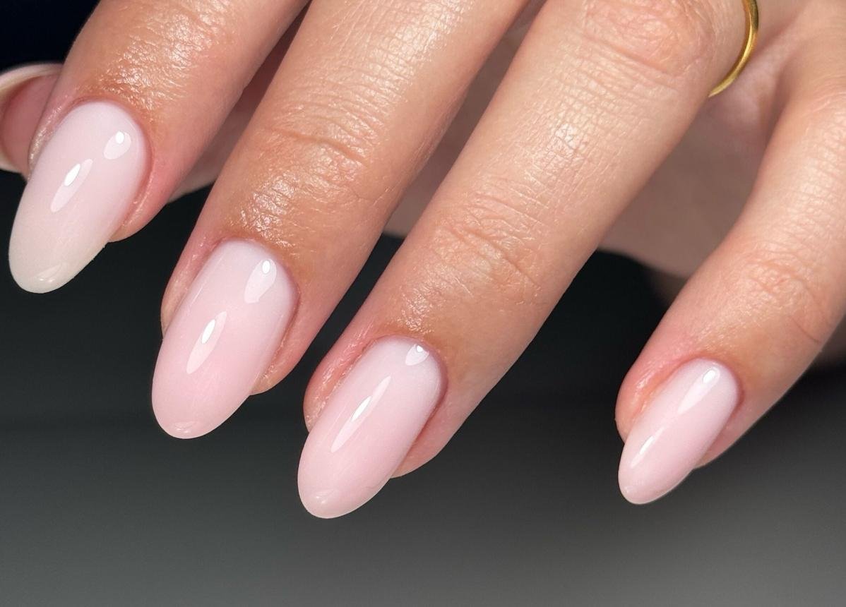 Pink Builder Gel Nails
